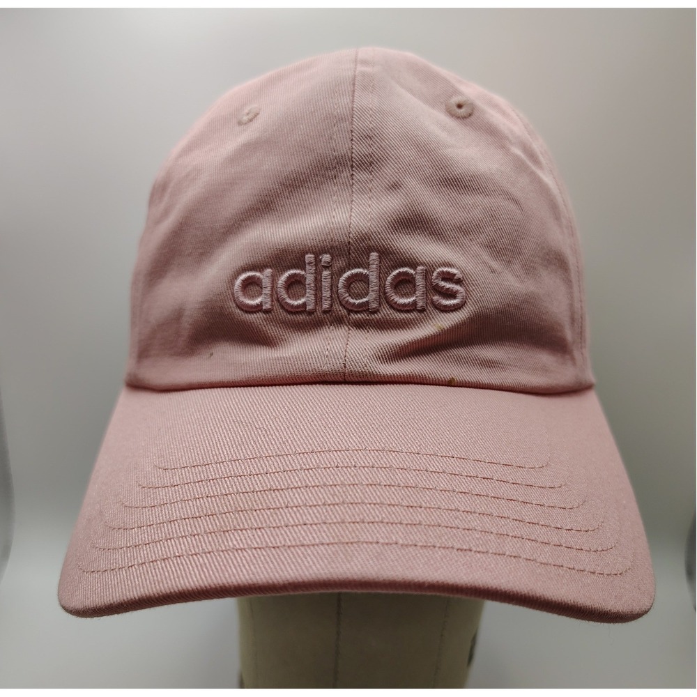 Adidas AEROREADY Women Baseball Cap Pink Cotton Adjustable Strapback Hat C153